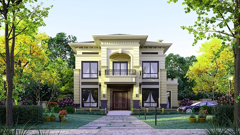 湖州中式合院住宅，开放庭院与邻里乡亲更亲近